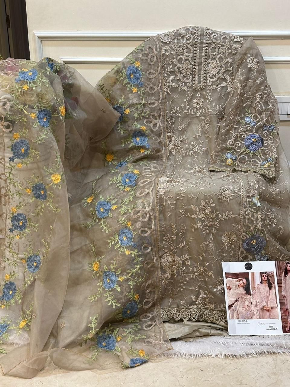 1208 Mehboob Tex Embroidery Pure Cotton Pakistani Suits Wholesale Suppliers In India